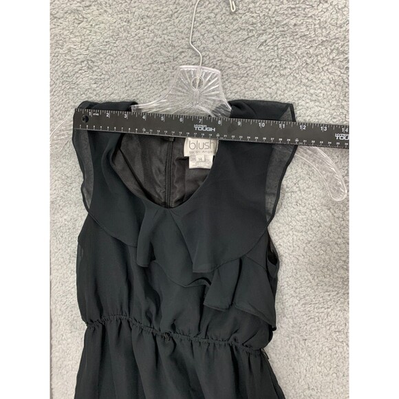 BLUSH by Us Angels Youth 14 Little Black Dress Lined Belt Loops Zip Back - Picture 7 of 11